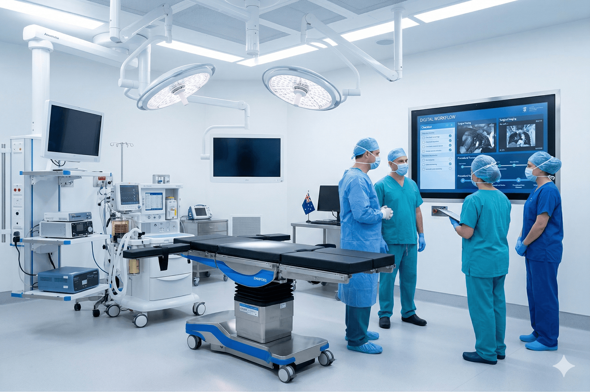 Day surgery theatre using Medical Wizard EMR for theatre documentation