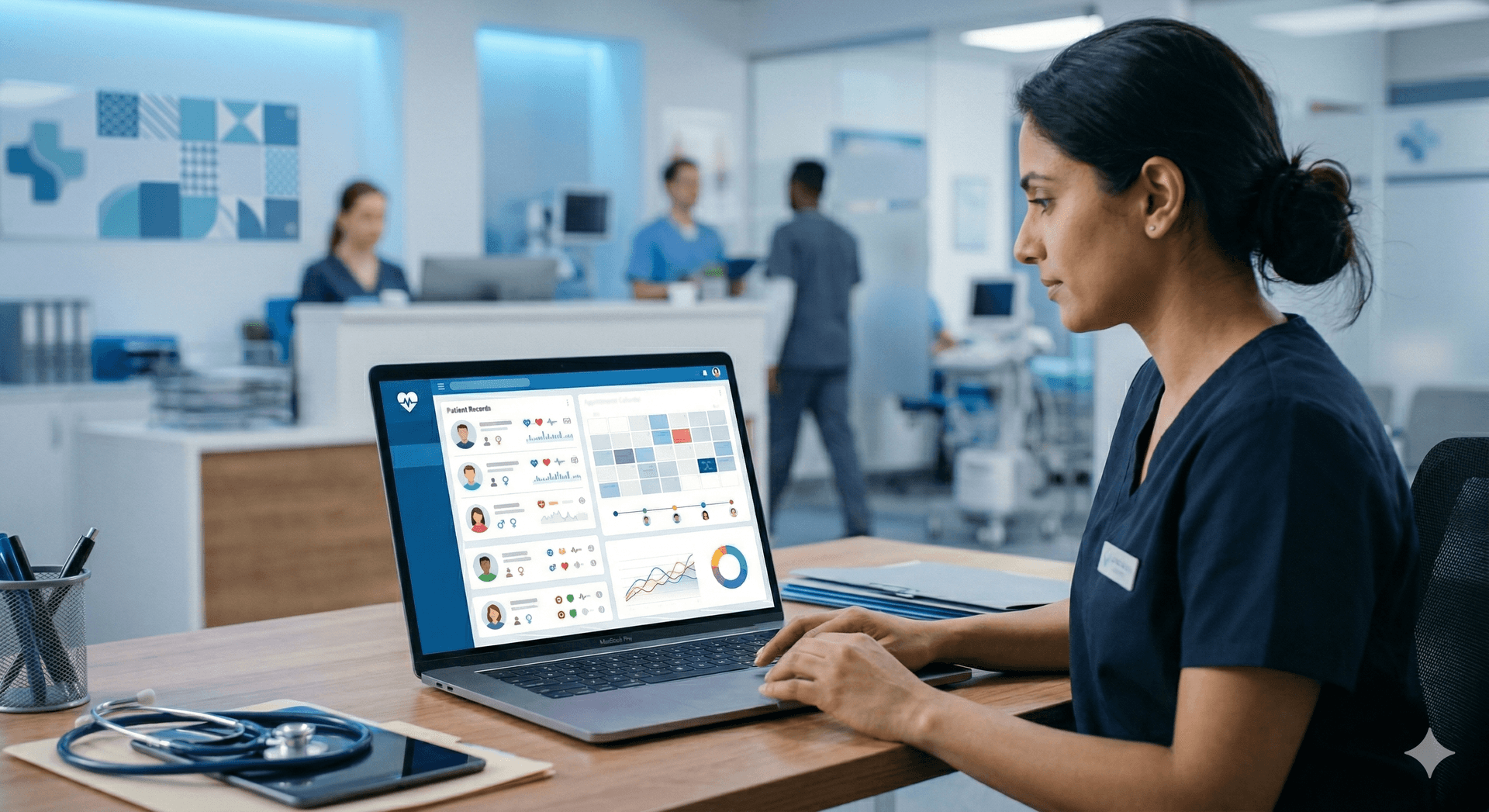 Medical Wizard EMR dashboard interface